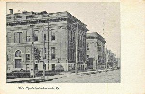 LOUISVILLE KY~ GIRLS HIGH SCHOOL~1900s POSTCARD