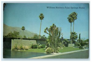 c1960s William Holden's Palm Springs Home Palm Springs CA Unposted Postcard 