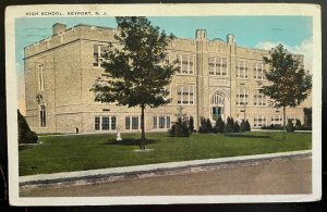 Vintage Postcard 1930 High School Building, Keyport, New Jersey (NJ)