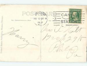 Divided-Back FOUR VIEWS ON ONE POSTCARD Chicago Illinois IL H6731