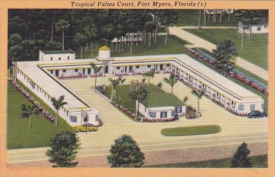 Florida Fort Myers Tropical Palms Court