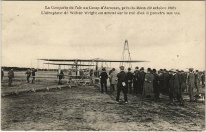 PC AVIATION, L'AÃROPLANE DE WILBUR WRIGHT, Vintage Postcard (b38203)