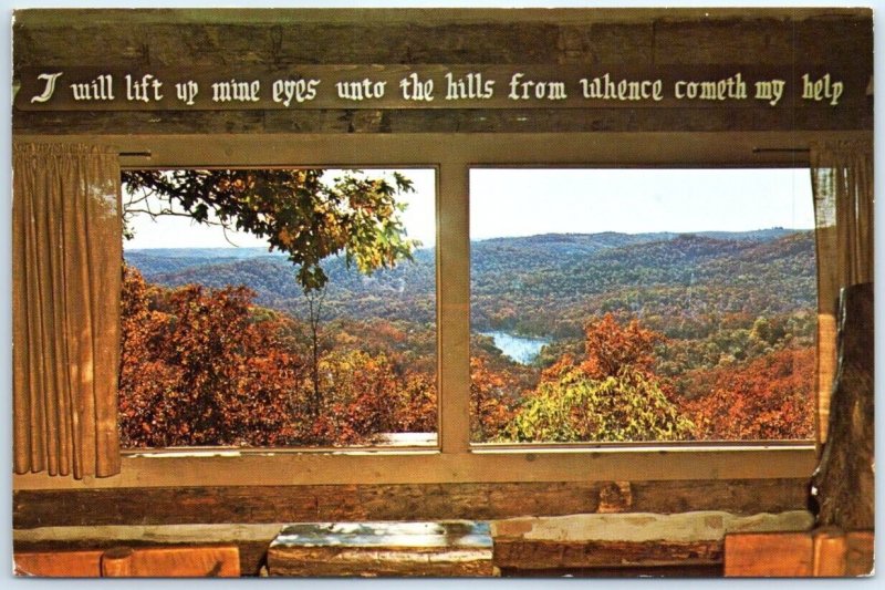 Postcard - View of Ozark countryside as seen from Wilderness Church - Missouri