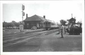 Braintree Massachusetts MA Train Station Depot 1950s-60s Real Photo Postcard
