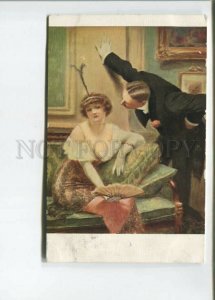 472136 GUILLAUME Fashion Lady ACTRESS & Gentleman Vintage postcard LAPINA #942