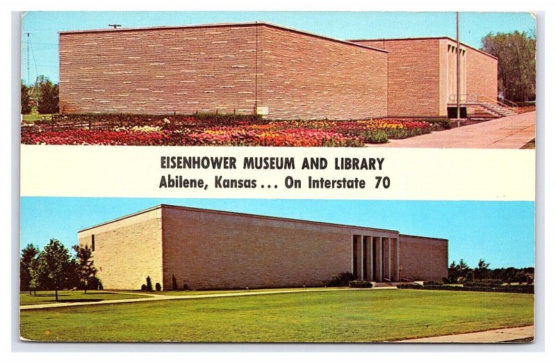 Eisenhower Museum & Library Abilene Kansas On Interstate 70 Postcard