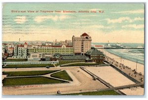 1913 Bird's Eye View Of Traymore From Blenhelm Atlantic City New Jersey Postcard