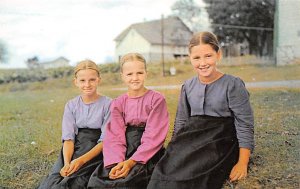 Three Amish Girls Lancaster, Pennsylvania PA