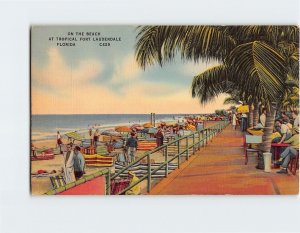 Postcard On The Beach At Tropical Fort Lauderdale Florida USA
