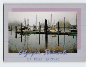 Postcard La Push Harbor, Olympic Peninsula, La Push, Washington