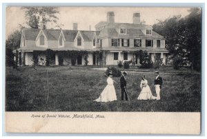 1906 Home of Daniel Webster Marshfield Massachusetts MA Green Harbor MA Postcard