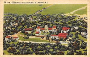 Airview of Bluebeards Castle Hotel Saint Thomas Virgin Islands Postcard