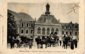 CPA Morez- Hotel de Ville,Les Diligences de la Maison Bouvet FRANCE- (1044302)