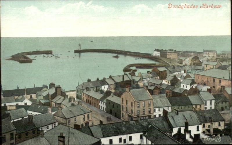 Donaghadee Ireland Harbor Lighthouse c1910 Postcard