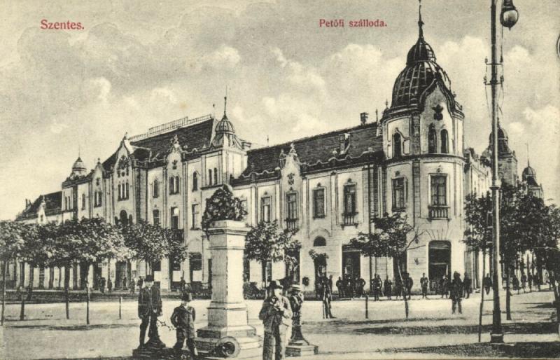 hungary, SZENTES, Petofi Szalloda Hotel (1910s)