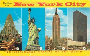 Postcard United States New York City capital of the world 1969