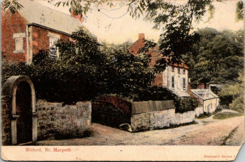 VTG Postcard Mitford Nr Morpeth Delware County New York Red Letter Graham 1315