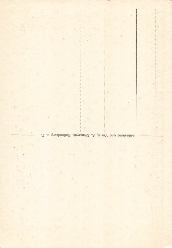 A083 Germany Rothenburg O T Spitalbastei Bastion vintage postcard