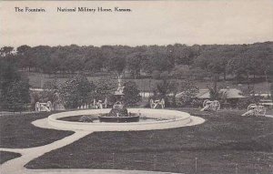 Kansas National Military Home The Fountain Albertype