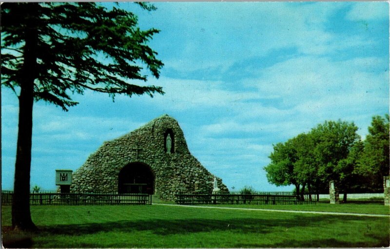 Shrine of Our Lady Saint Albert Alberta Vintage Postcard