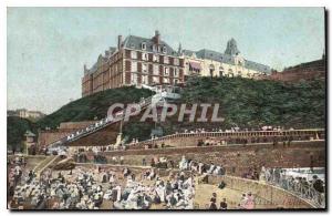 Old Postcard Biarritz Grand Hotel