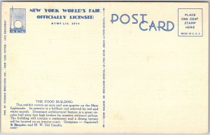 The Food Exhibition Building New York World's Fair Main Esplanade Postcard