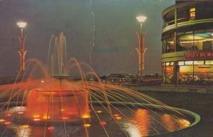 Hastings 1960s Illuminations At Night Sussex Tower Restaurant Rare Postcard