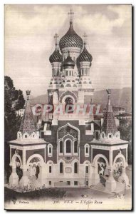 Old Postcard Nice The Russian Church Russian church russia Russia