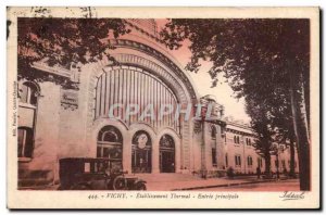 Vichy Postcard Old Hydrotherapy main entrance