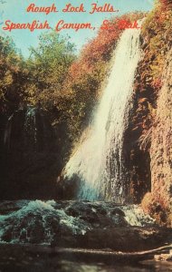 Vintage Postcard Rough Lock Falls Spearfish Canyon Waterfalls South Dakota S.D.