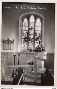 RP: ARDELEY , Hertfordshire , England , 1930s ; Church Font