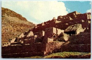 Postcard - Partial view and Huaynapicchu, Machu Picchu - Peru