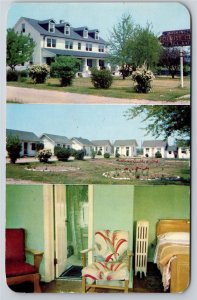 Roadside~Beltsville Maryland~Washington Tourist Motor Court~PM 1950~Postcard