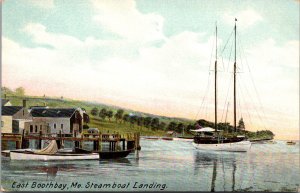 Steamboat Landing, East Boothbay ME Vintage Postcard N08