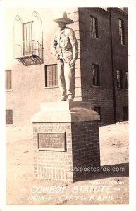 Cowboy Statue - Dodge City, Kansas KS  