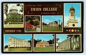 SCHENECTADY, New York NY ~ Multi View UNION COLLEGE ca 1950s-60s Postcard