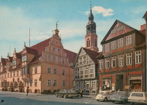 Germany Postcard - Celle, Rathaus Und Stadtkirche - Lower Saxony RR9173