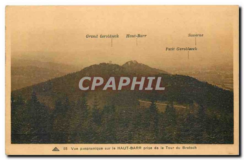 Old postcard Panoramic view of the Haur Barr taking the Tour Brotsch