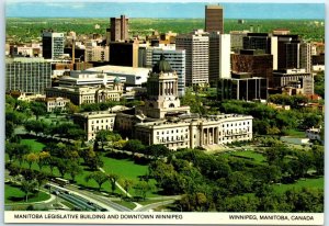 M-17694 Manitoba Legislative Building And Downtown Winnipeg Manitoba Canada