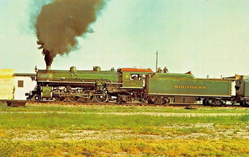 SOUTHERN RAILWAY LOCOMOTIVE 4501~MIKADO 2--8-2~MACON TO GORDON GEORGIA POSTCARD