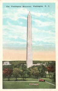 Vintage Postcard 1920's The Washington Monument Washington DC Pub by WB Garrison