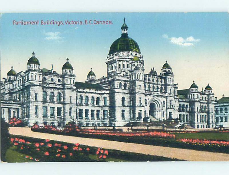 Divided-Back TOWN VIEW SCENE Victoria British Columbia BC o0930