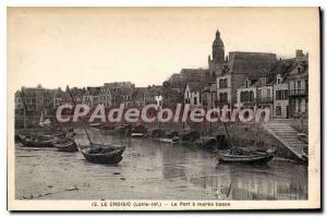 Postcard Old Croisic Port L Inf low tide