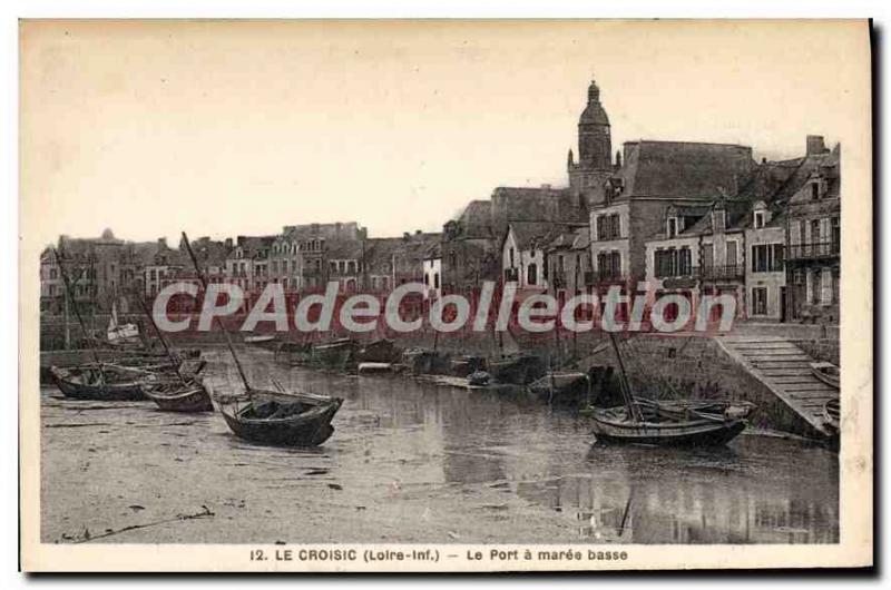 Postcard Old Croisic Port L Inf low tide