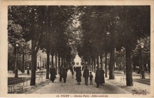 Old CPA vichy park, Allee central (1157245) 