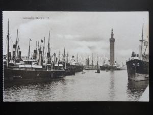 Lincolnshire GRIMSBY DOCKS 2 - Old Postcard by Quality House of Grimsby