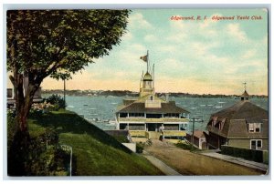 Edgewood Rhode Island Postcard Edgewood Yacht Club Boats Scene c1910's Antique