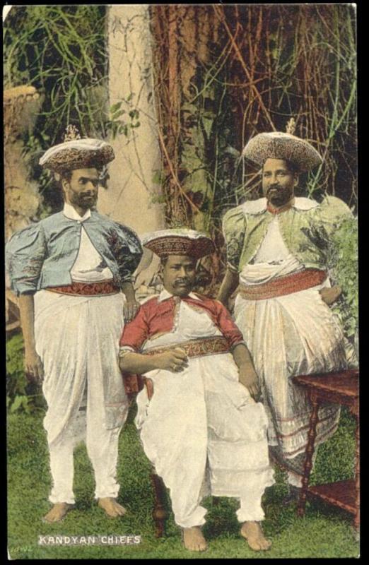 ceylon, KANDY, Native Kandyan Chiefs (1910s)