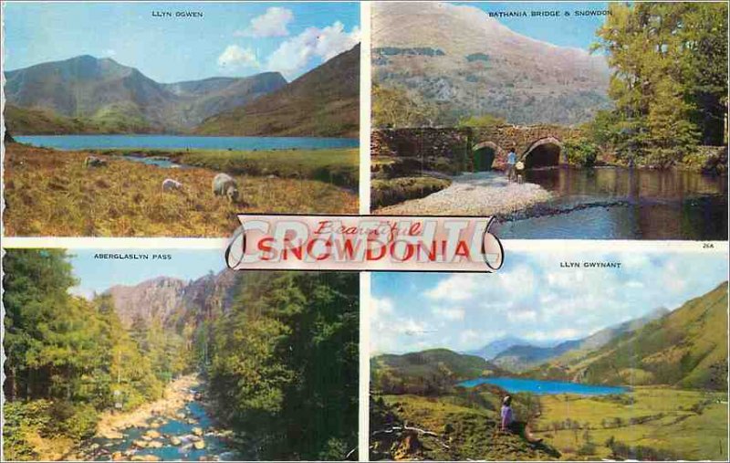 Postcard Modern Beautiful Snowdonia Llyn Ogwen Aberglaslyn pass