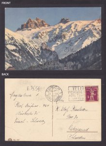 SWITZERLAND, Vintge postcard, Nature, Mountains